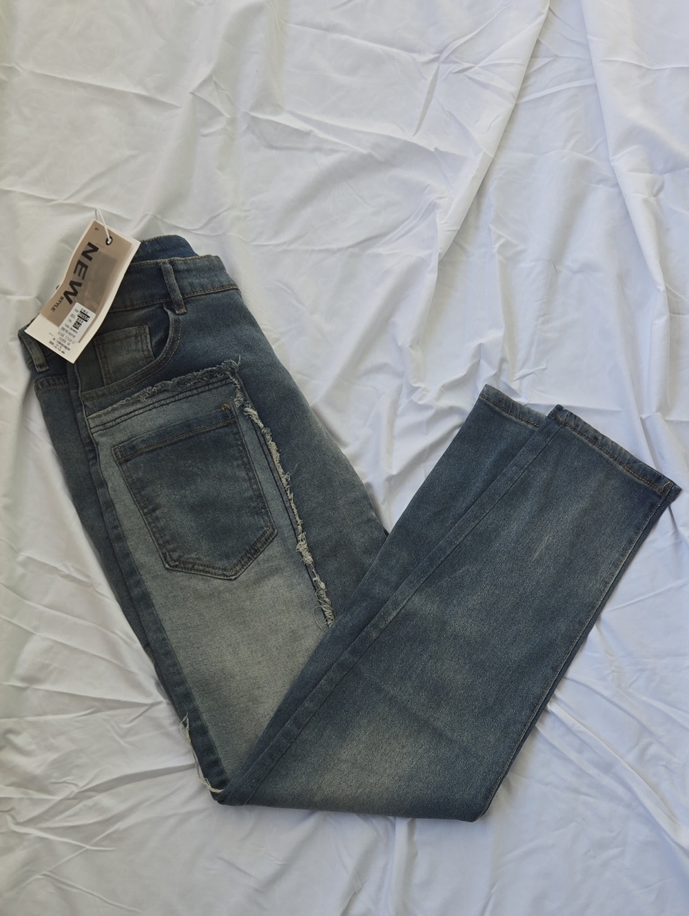 Men's Jeans, New With Tags, Cool Front And Back Pocket Design And Patterns, W36.